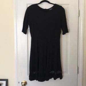 Black Lulu’s Dress with mesh panel
